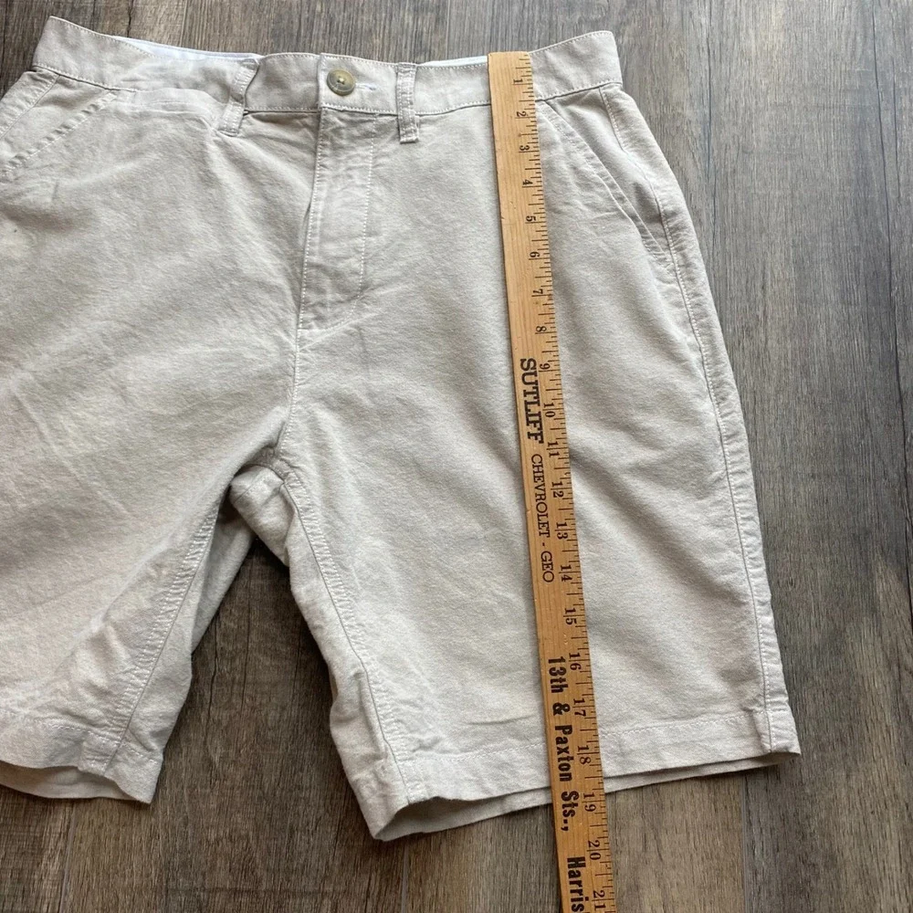 WEATHERPROOF Khaki Chino Shorts‎ Men's Size 32 Flat Front Casual Everyday